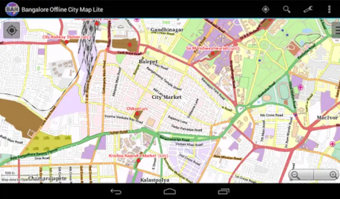 Bangalore Map android App screenshot 2