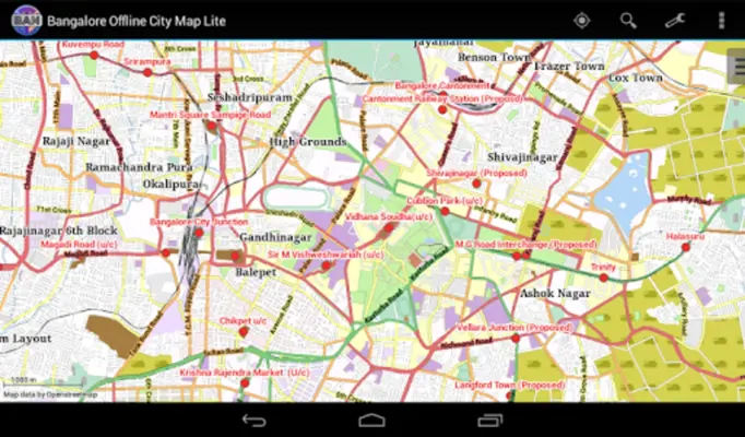 Bangalore Map android App screenshot 5